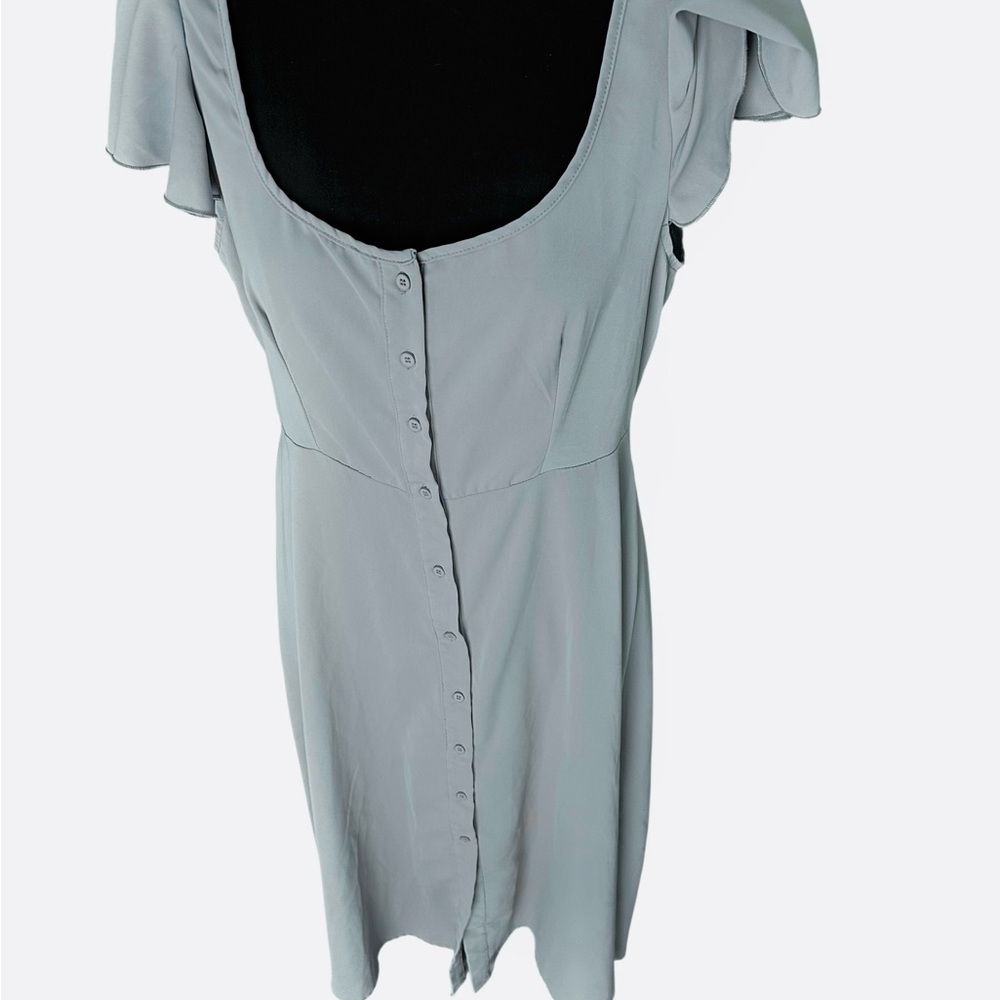 SHEIN Light Blue Button-Down Dress Size Large